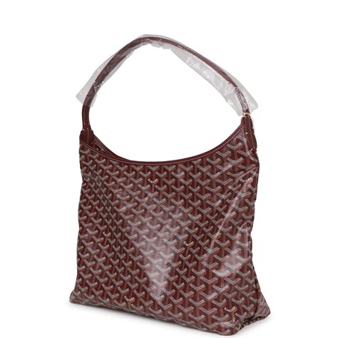 burgundy goyard|goyard boheme hobo price.